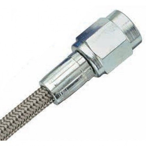 Fragola -2AN Brake Line w/ -3AN Blue Alum. Nuts 16in