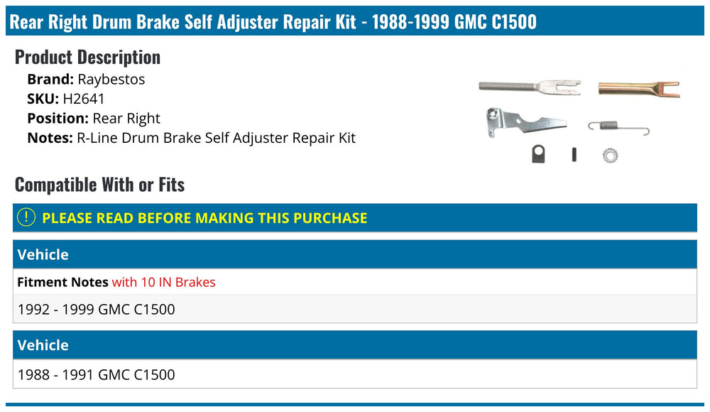 SELF ADJUST KIT