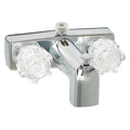 TUB/SHOWER DIV FAUCET W/ DSPUD 4IN 2 KNOB PLASTIC CHROME