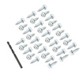 Tire Screws Steel 35 Pieces Enough for Two Tires. Includes Drill Bit Mr Gasket