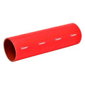 Vibrant 4 Ply Reinforced Silicone Straight Hose Coupling - 1.25in I.D. x 12in long (RED)