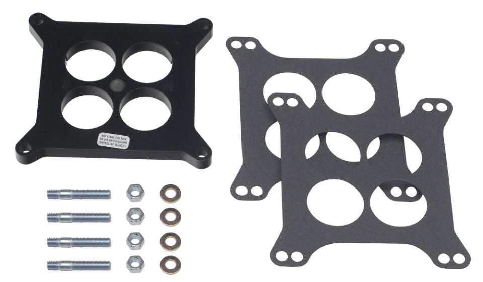 1/2 IN. HOLLEY 4BBL SQUARE BORE PLASTIC PHENOLIC SWIRLTORQUE SPACER195964 PONTIAC ENGINES
