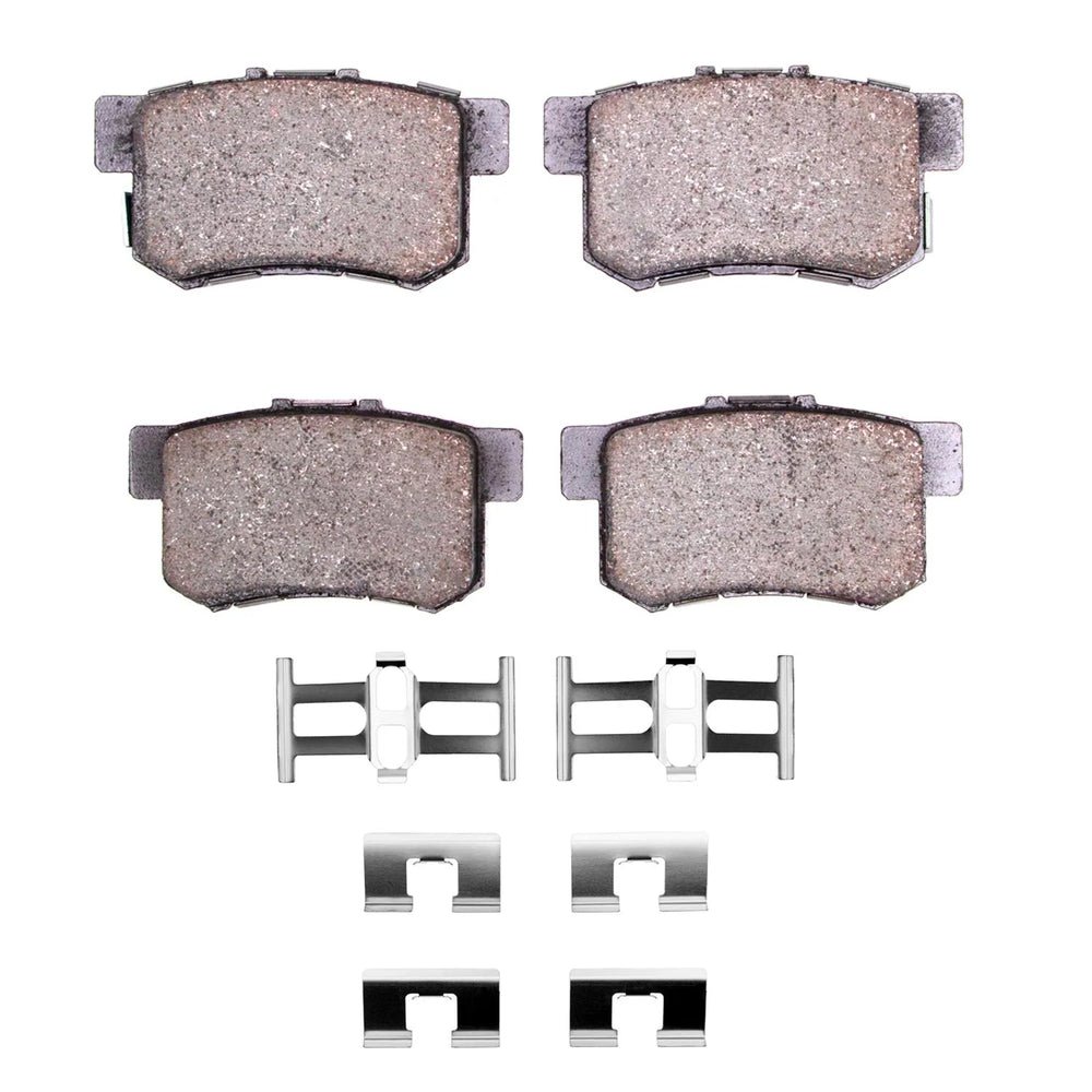 R1 05-18 Honda Crosstour Rear Semi Met Brake Pads and Hardware Kit