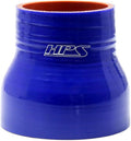 HPS Performance 1.75 - 2.5 ID 3 Long High Temp 4-ply Reinforced Silicone Reducer Coupler Hose Blue (45mm - 63mm ID 76mm Length)