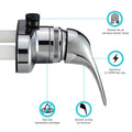 SINGLE LEVER RV SHOWER FAUCET CHROME POLISHED