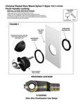 BLACK BODY T-HANDLE (CHROME HANDLE)
