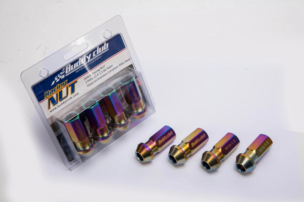 Buddy Club Lug Nut 12mm x1.25mm Titanium color (Inconel 625) 4pcs