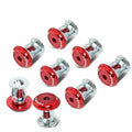 NRG Fender Washer Kit w/Color Matched M8 Bolt Rivets For Plastic (Red) - Set of 8