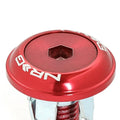 NRG Fender Washer Kit w/Color Matched M8 Bolt Rivets For Plastic (Red) - Set of 8