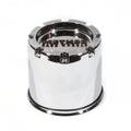 CENTER CAP 1524 130MM CHROME PUSH THRU 2 PIECE