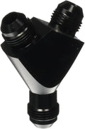 08 SINGLE INLET TO 08 DUAL OUTLET BLACK