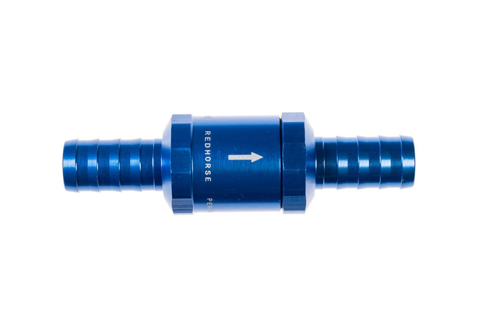 0 PSI CRANKCASE CHECK VALVE 5/8IN BARB INLET/OUTLET BLUE