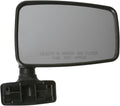 Door Mirror Right Black fits the Passenger side of 87-95 Wrangler YJ