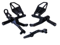 Vortex Racing Rearsets Replacement Heel Guard-Shift Bracket- Black