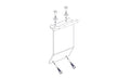 SLIDE HINGE REPLACEMENT KIT FOR LT