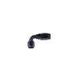 Fragola -4AN x 90 Degree Power Flow Hose End - Black