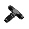 12 MALE AN/JIC BULKHEAD TEE (BULKHEAD ON SIDE) BLACK