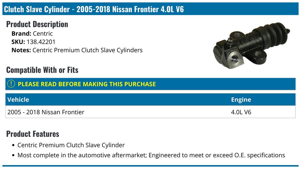 PREMIUM CLUTCH SLAVE CYLINDER