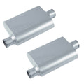 4IN * 9IN * 18IN OFFSET 2 1/2IN / OFFSET 2 1/2IN FLOW III MUFFLER ID / OD