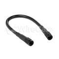 Fragola -3AN Ext Black Covered Assembly Straight x Straight 12in