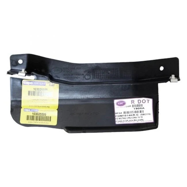 RT FRONT FENDER SPLASH SHIELD CONV FORD MUSTANG 1820 CAPA