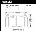 DFC 85-87 Toyota Corolla (Us/Canada) Rear 5000 Advanced Semi Met Brake Pads and Hardware Kit