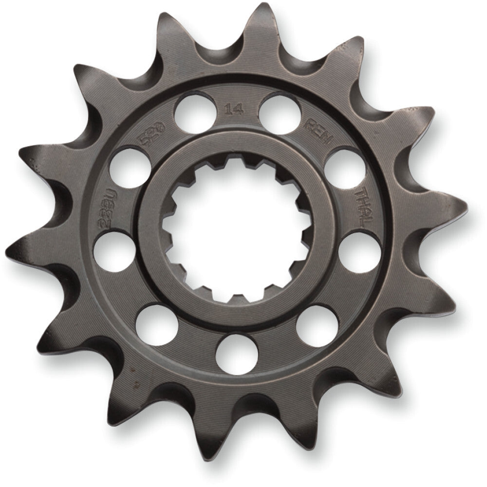 Renthal 87-04 Kaw KDX/KX250/ KX500/04-136 Yamaha YFM350 Raptor Front Grvd Sprocket - 520-14P Teeth