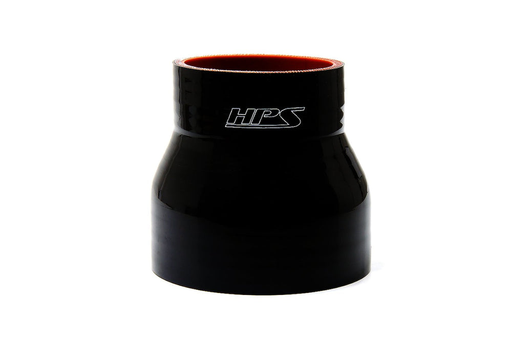 HPS Performance 1.5 - 1.75 ID 4 Long High Temp 4-ply Reinforced Silicone Reducer Coupler Hose Black (38mm - 45mm ID 102mm Length)