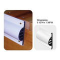 COMMERCIAL SIDE GARD WHITE 10FT STRAIGHT