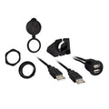 DUAL USB PASS THROUGH EXTENSION - RETAIL PACK