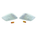 Front Clear Side Marker Light Kit w/ Amber Bulbs for Jeep 97-06 Jeep TJ Wrangler RT Off Road