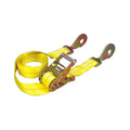 10FT X 2IN RATCHET TIEDOWN W/TWISTED SNAP HOOKS 2000 WLL (6000 LBS BREAK STRENGTH)