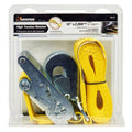 10FT X 2IN RATCHET TIEDOWN W/TWISTED SNAP HOOKS 2000 WLL (6000 LBS BREAK STRENGTH)