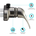 SINGLE LEVER RV SHOWER FAUCET BRUSHED SATIN NICKEL