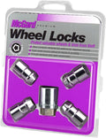 McGard Wheel Lock Nut Set - 4pk. (Cone Seat) 1/2-20 / 3/4 & 13/16 Dual Hex / 1.46in. Length - Chrome