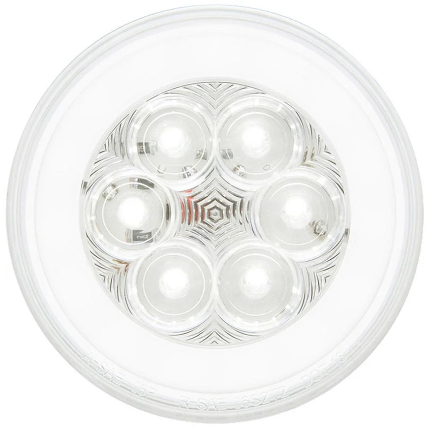LED BACKUP GLOLT; ROUND; PL3; CLEAR