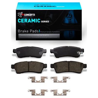R1 2005-2025 Nissan Frontier Rear R1 Ceramic Pads & Hardware Kit