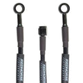 STRAIGHT 4 TO STRAIGHT BANJO (3/8IN) 12IN PREASSEMBLED BRAKE LINEBLACK
