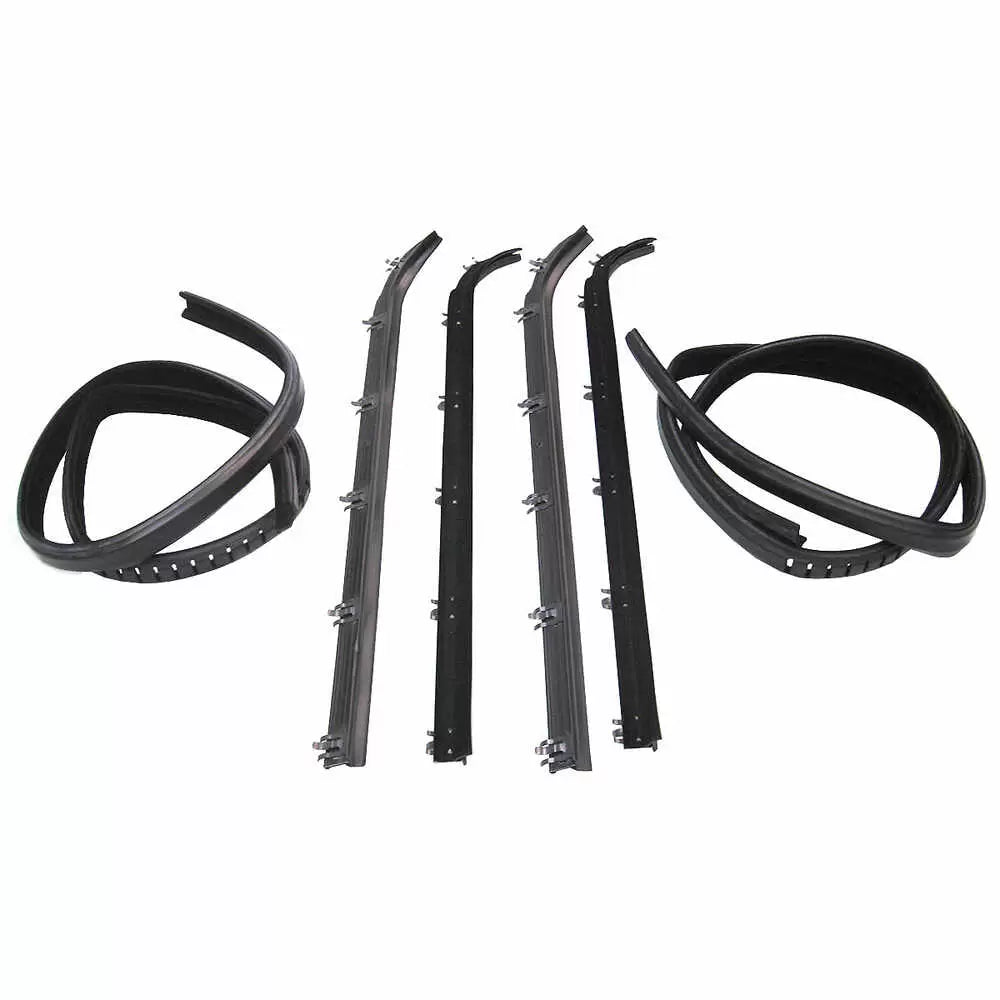 LH AND RH GLASS RUN KIT; FORD ECONOLINE VAN 8491