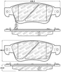 C-Tek 08-13 Infiniti G37 Semi Metallic Front Brake Pads