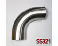 Stainless Bros 1.625in SS321 90 Deg Mandrel Bend Elbow - 1.5D Radius 16GA/.065in Wall (Leg)