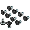 NRG Fender Washer Kit w/Color Matched M6 Bolt Rivets For Plastic (Black) - Set of 10