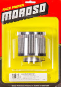 Moroso Filtered Valve Cover Breather - Clamp-On - No Hood - 1.5in ID