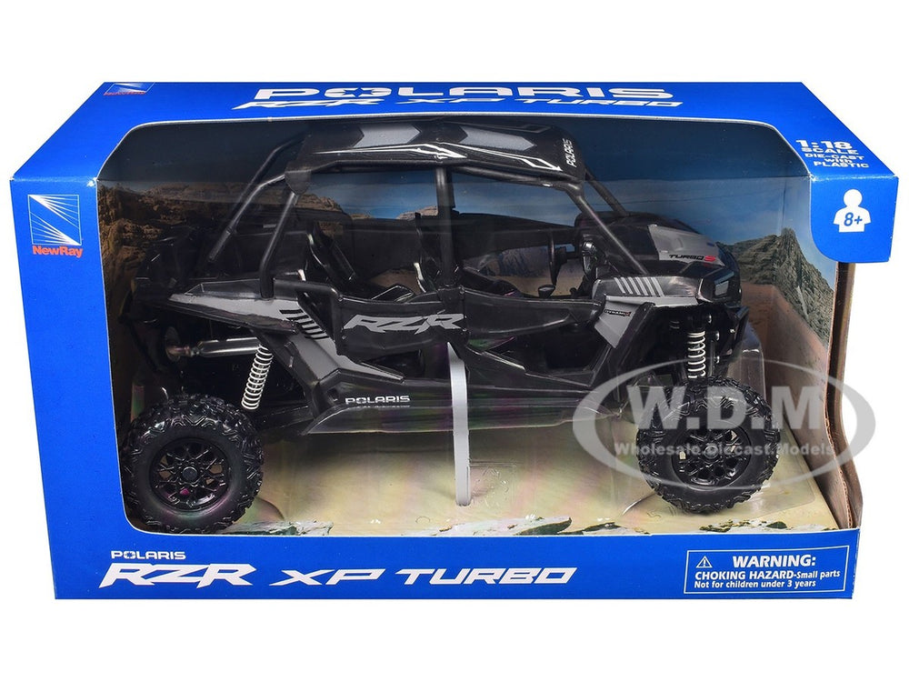 New Ray Toys Polaris RZR XP 4 Turbo EPS (Onyx Black) Scale - 1:18