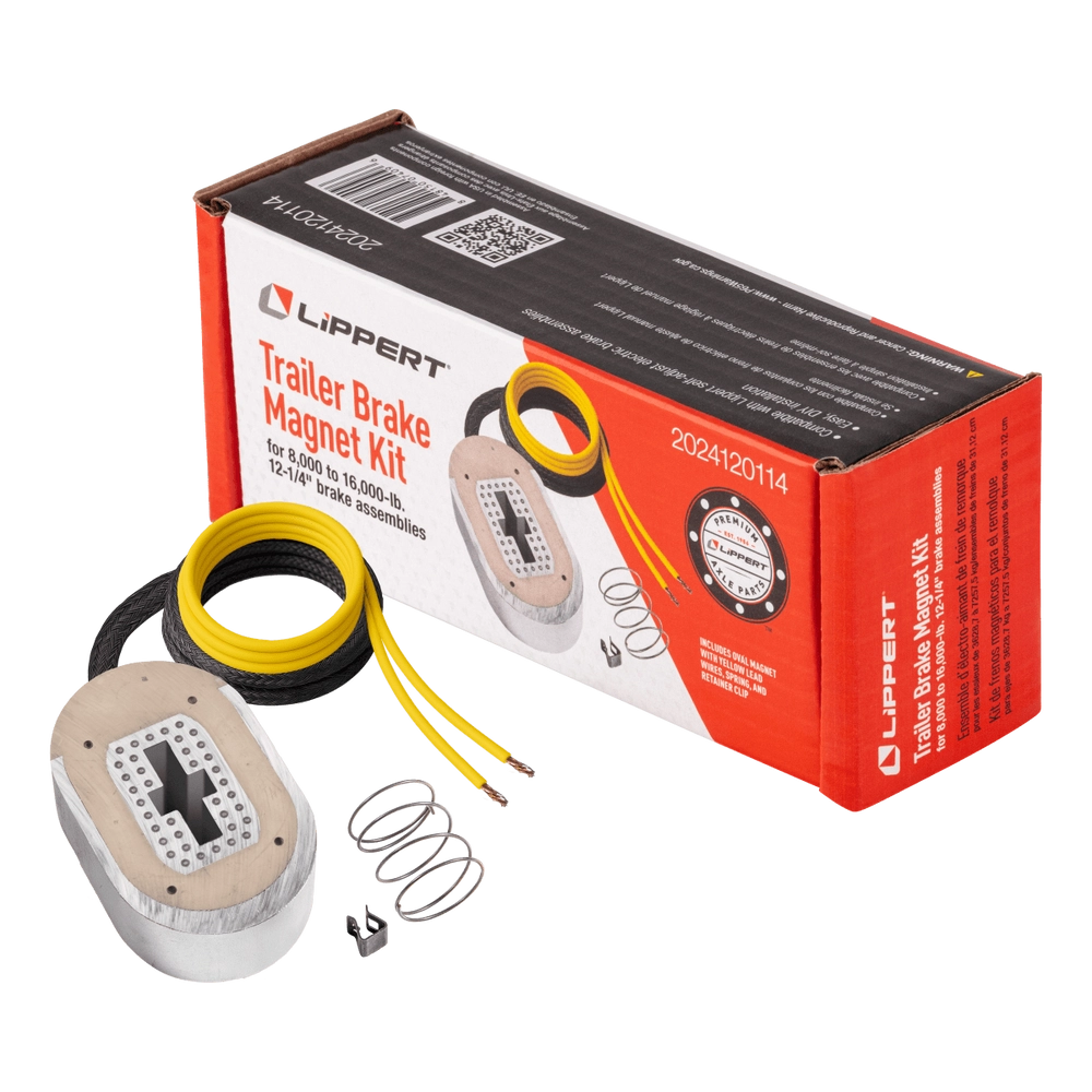 ELECTRIC TRAILER BRAKE MAGNET KIT 8K16000LB AXLES 121/4IN BRAKE SIZE YELLOW LEAD WIRE
