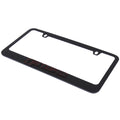 BLACK LICENSE PLATE FRAME2015 FORD F150 W/O BLACK WORD WITH RED OUTLINE