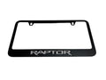 RAPTOR BADGE BLACK LICENSE FRAME