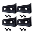 Kentrol 07-18 Jeep Wrangler JK Door Hinge Overlays 4 Pieces 2 Door - Polished Silver