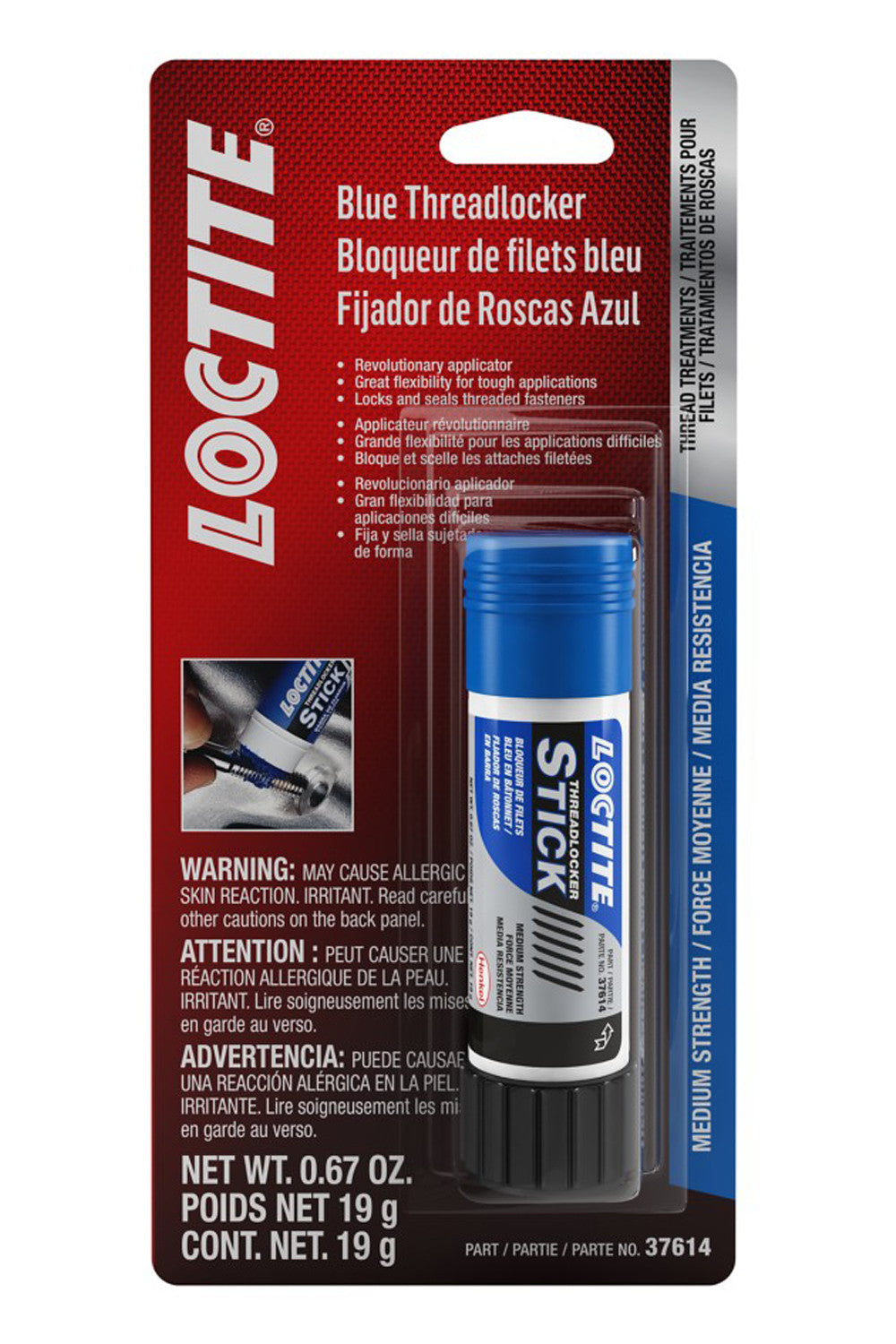 Loctite Corporation blue auto part