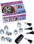 WHEEL INSTALLATION KITS WITH GORILLA LOCKS ACORN BULGE OPEN END (3/4IN HEX) 7/16